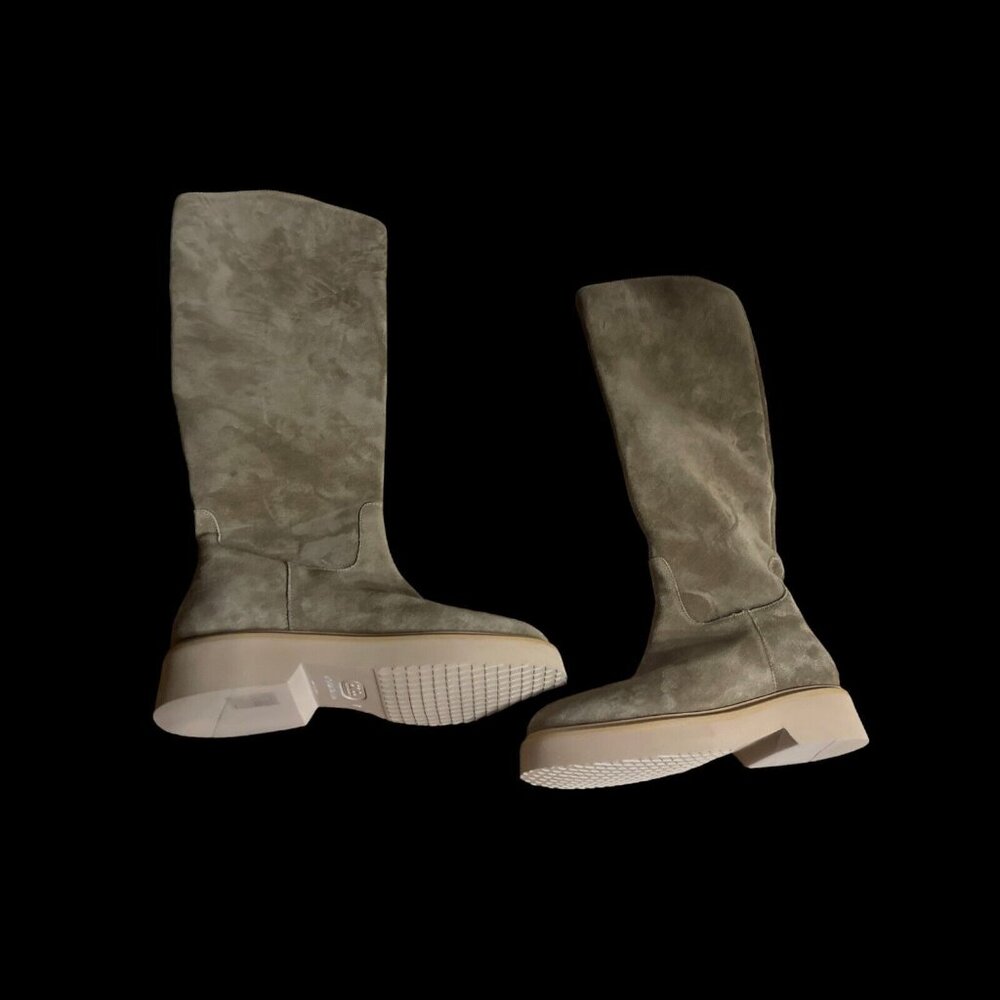 Aquatalia Knee High Suede Boots Weatherproof Size 7 US New - Picture 4 of 4